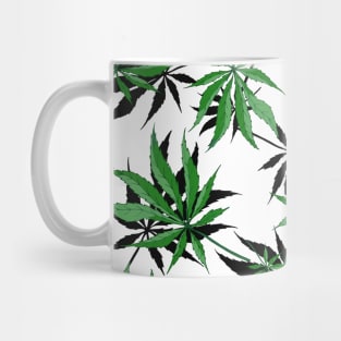 Green Leaf Design Pattern Mug